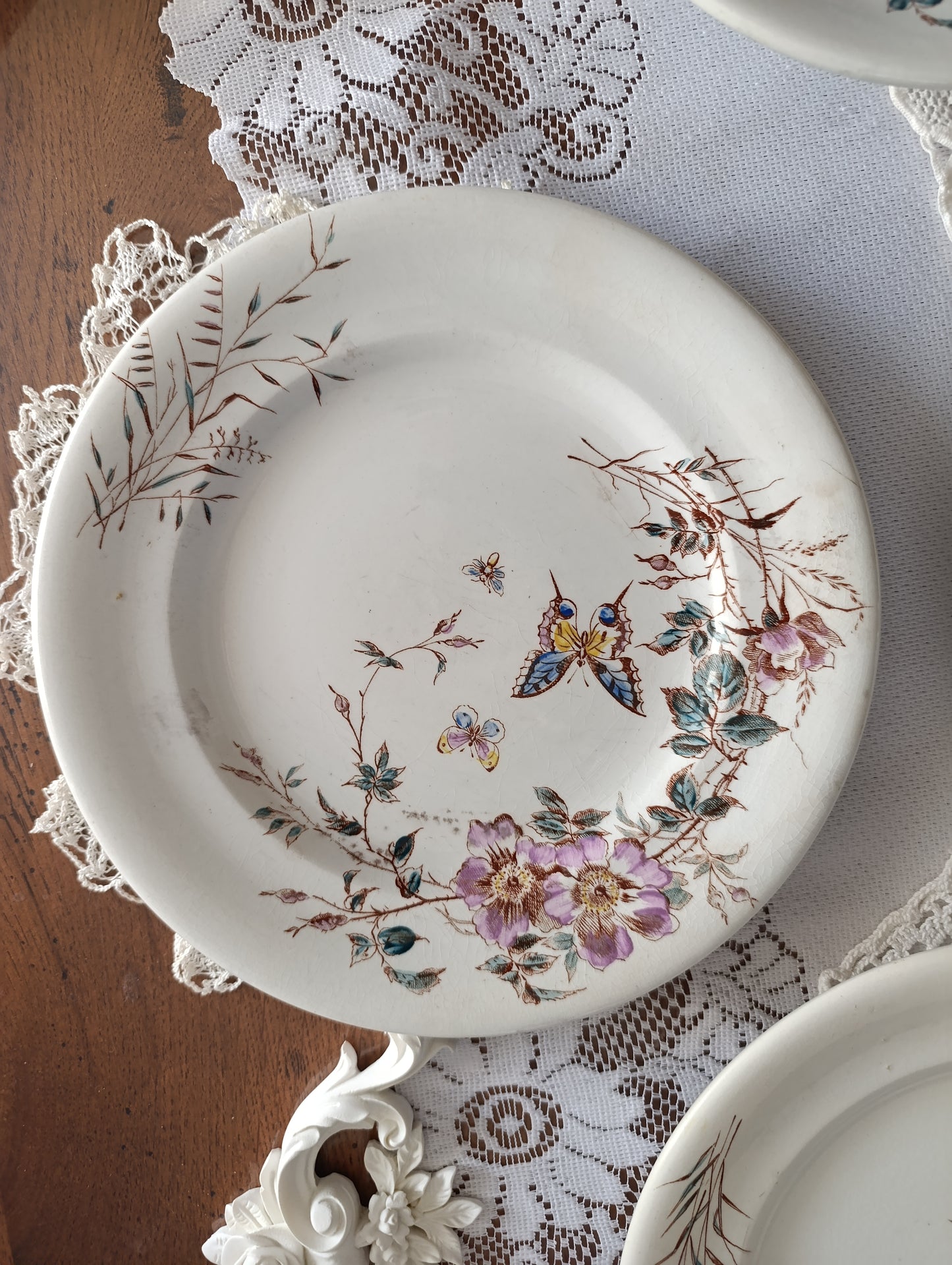 Assiette terre de fer Fleurs des champs SG Clairefontaine