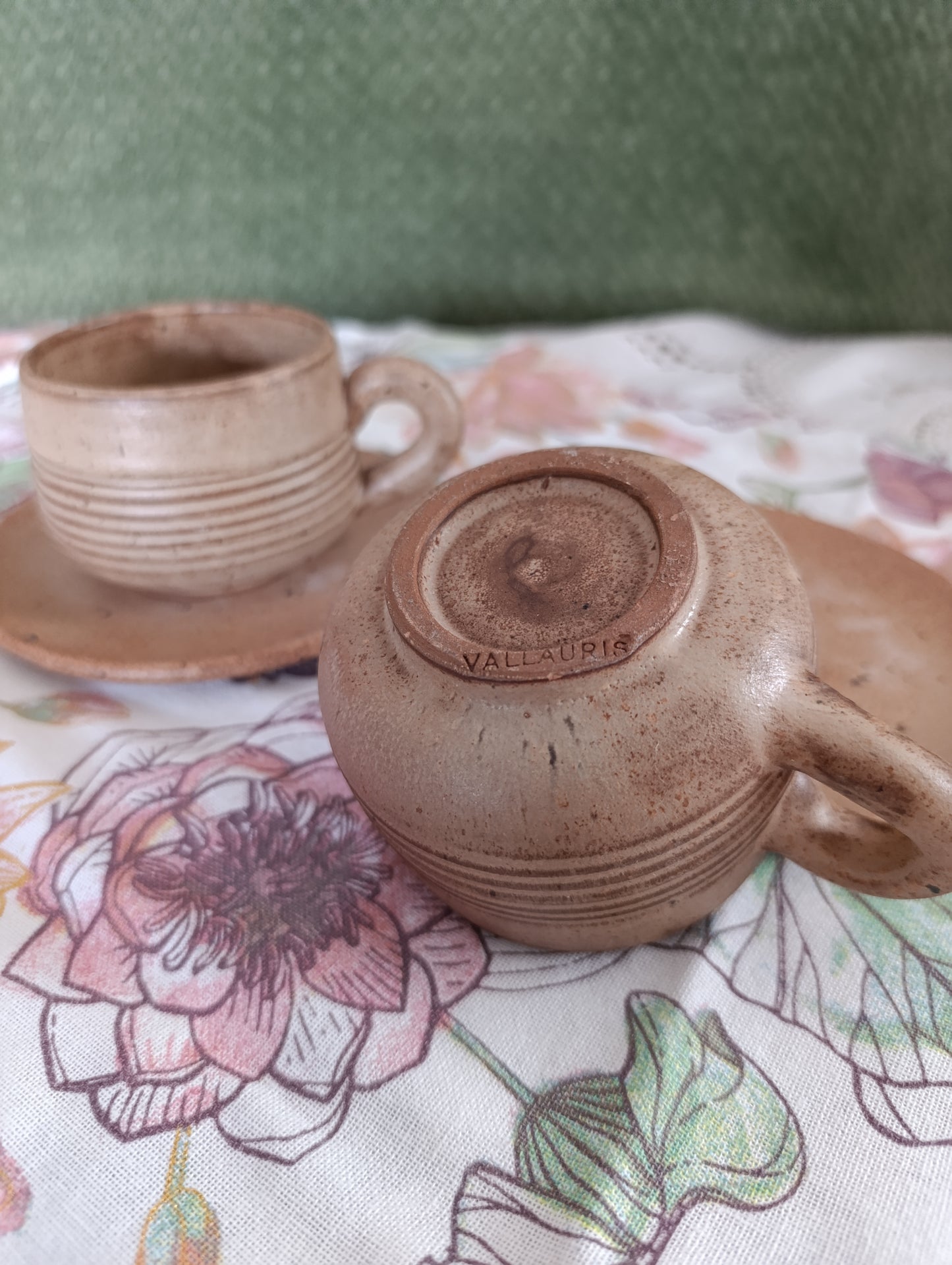 Tasses à thé Vallauris gres