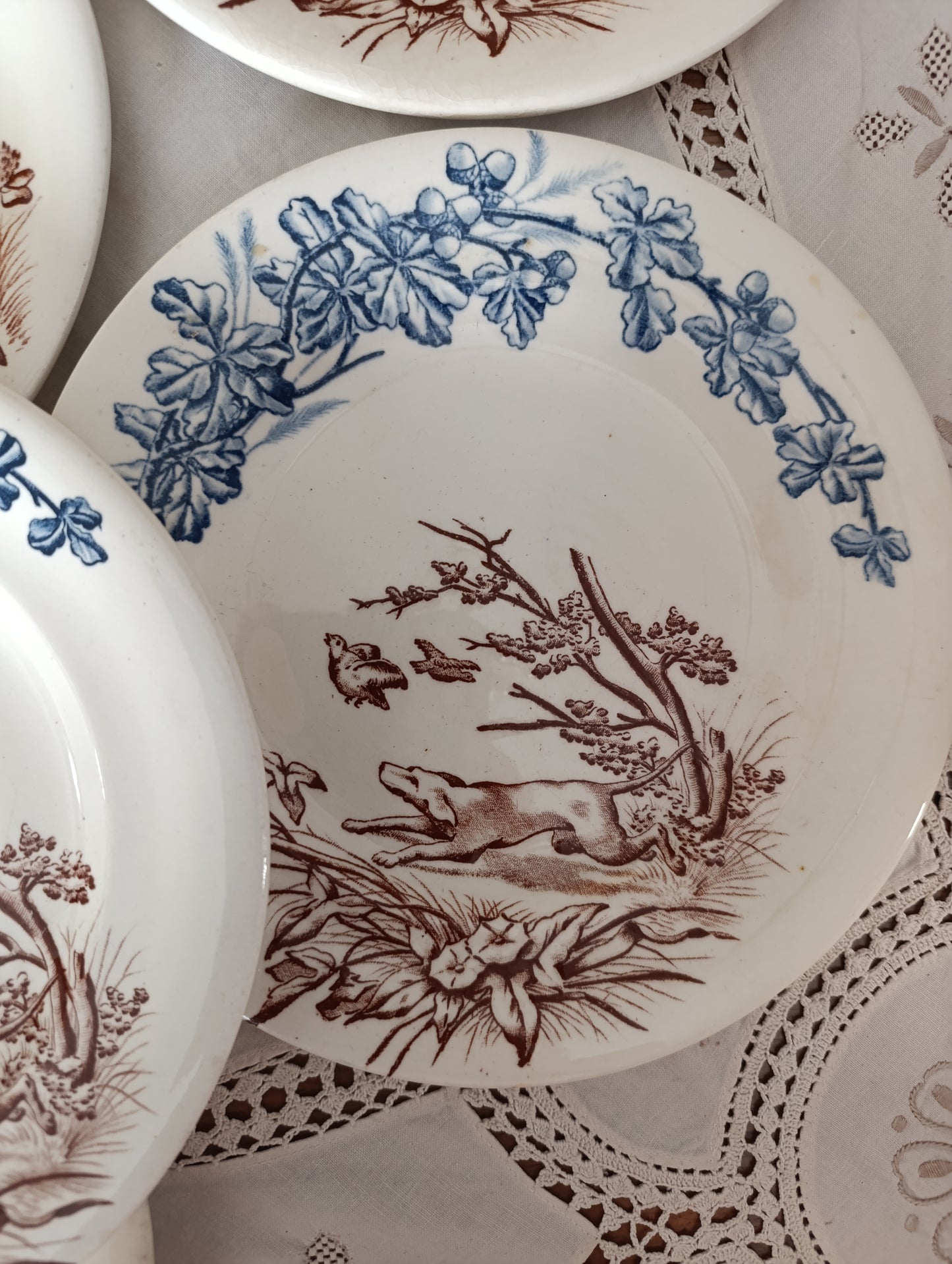Assiette Chasse terre de fer Clairefontaine