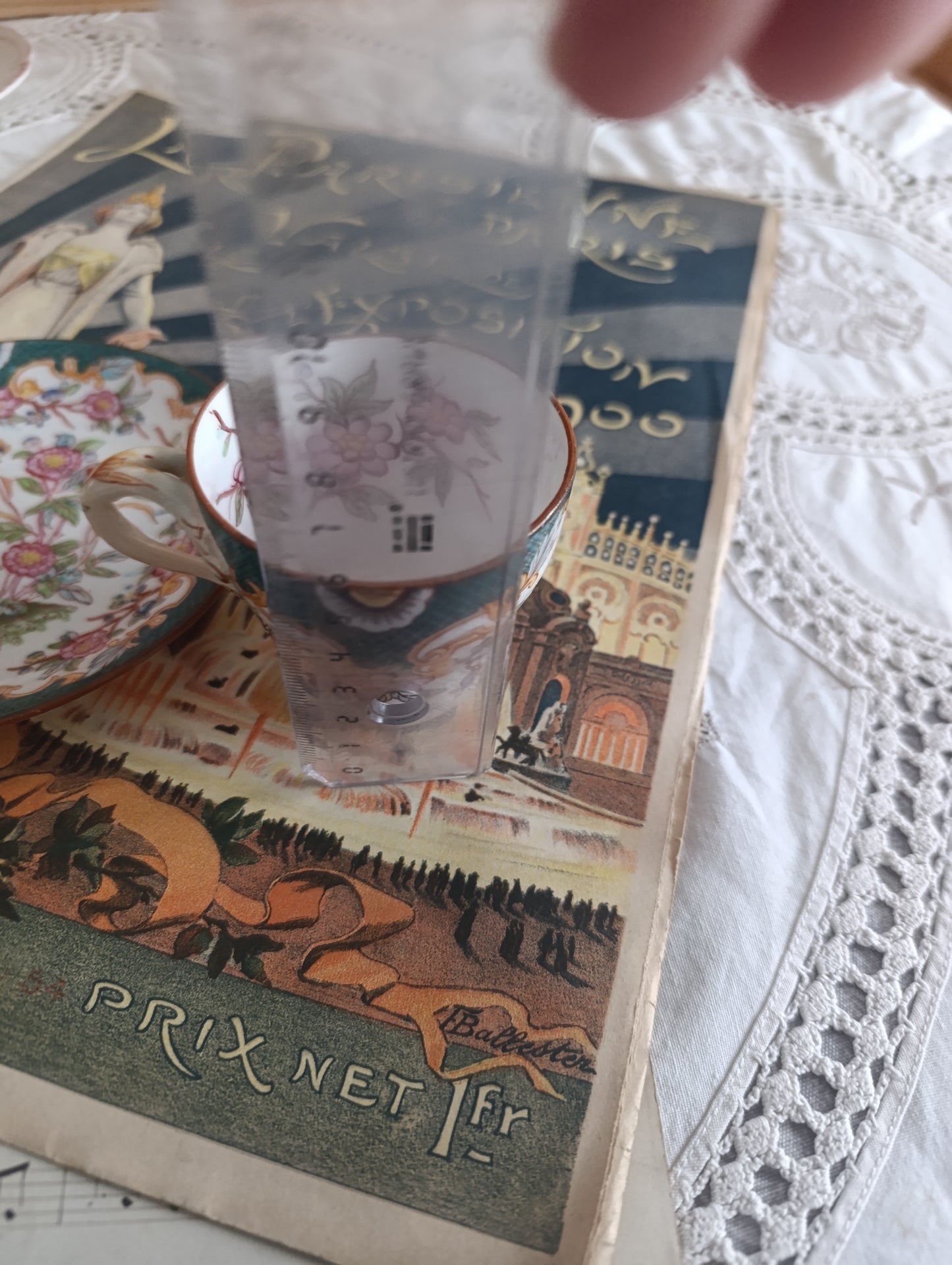 Tasse à café sous tasse Minton Sarreguemines