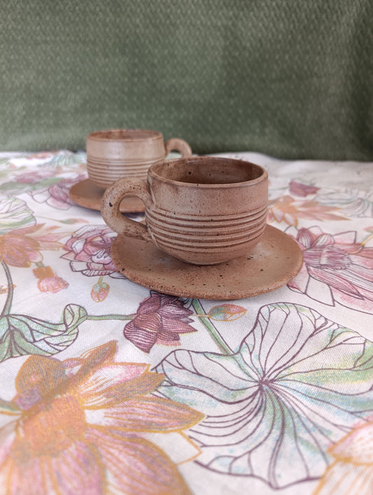 Tasses à thé Vallauris gres
