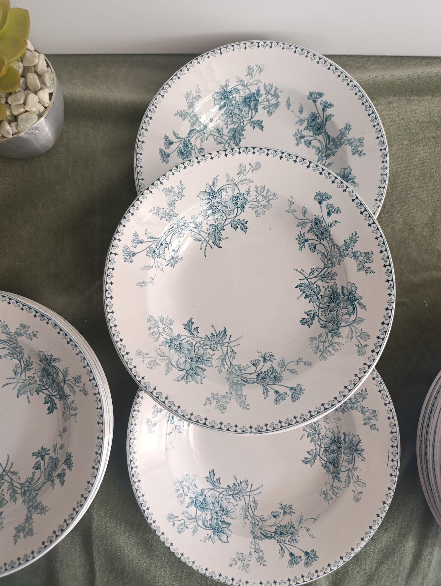 Assiette à soupe Elvire Sarreguemines