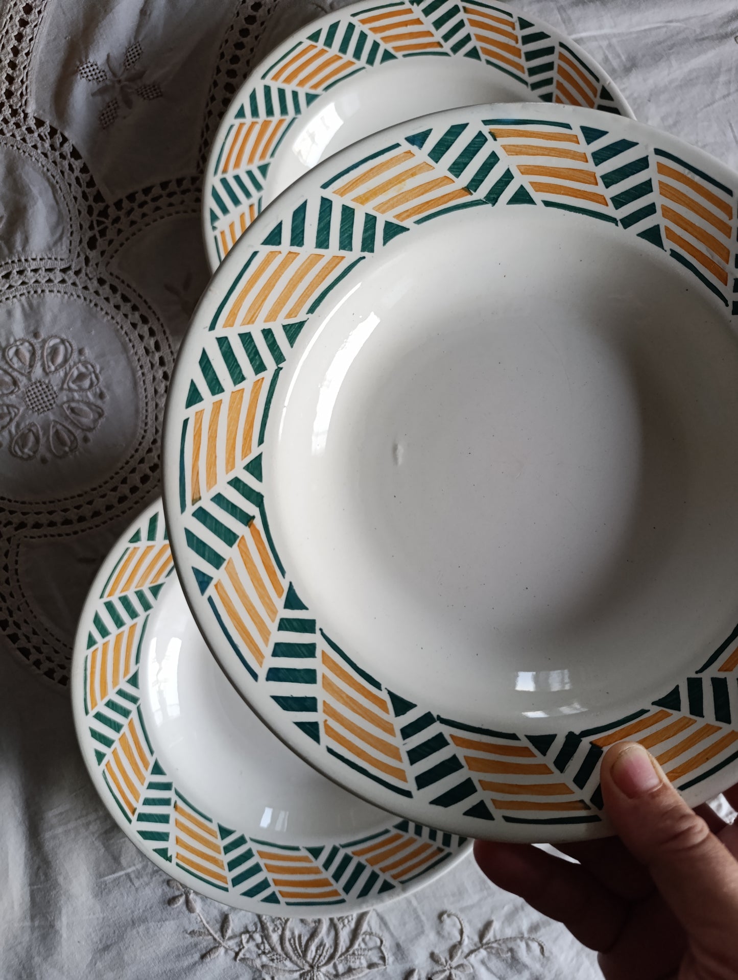 Assiettes creuses Giselle Givors terre de fer