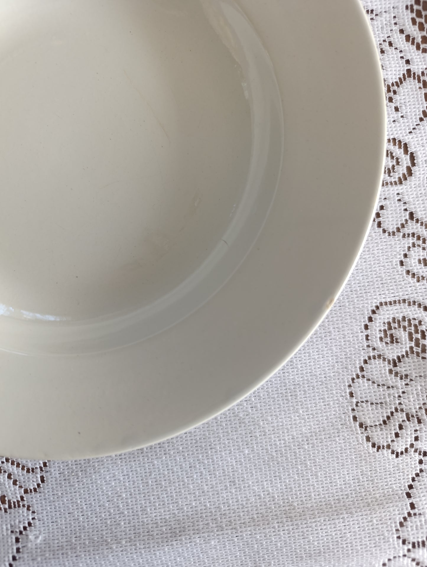Assiettes creuses Terre de fer blanche Digoin Sarreguemines