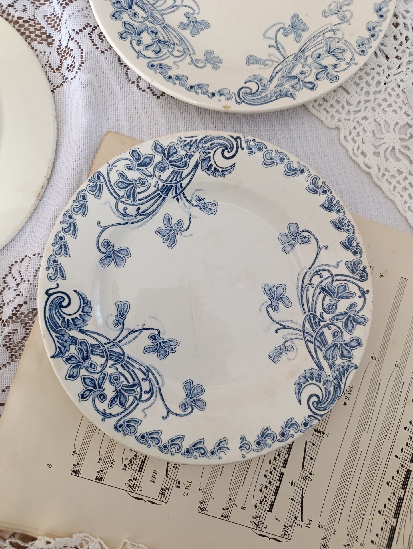 3 assiettes Violettes Clairefontaine