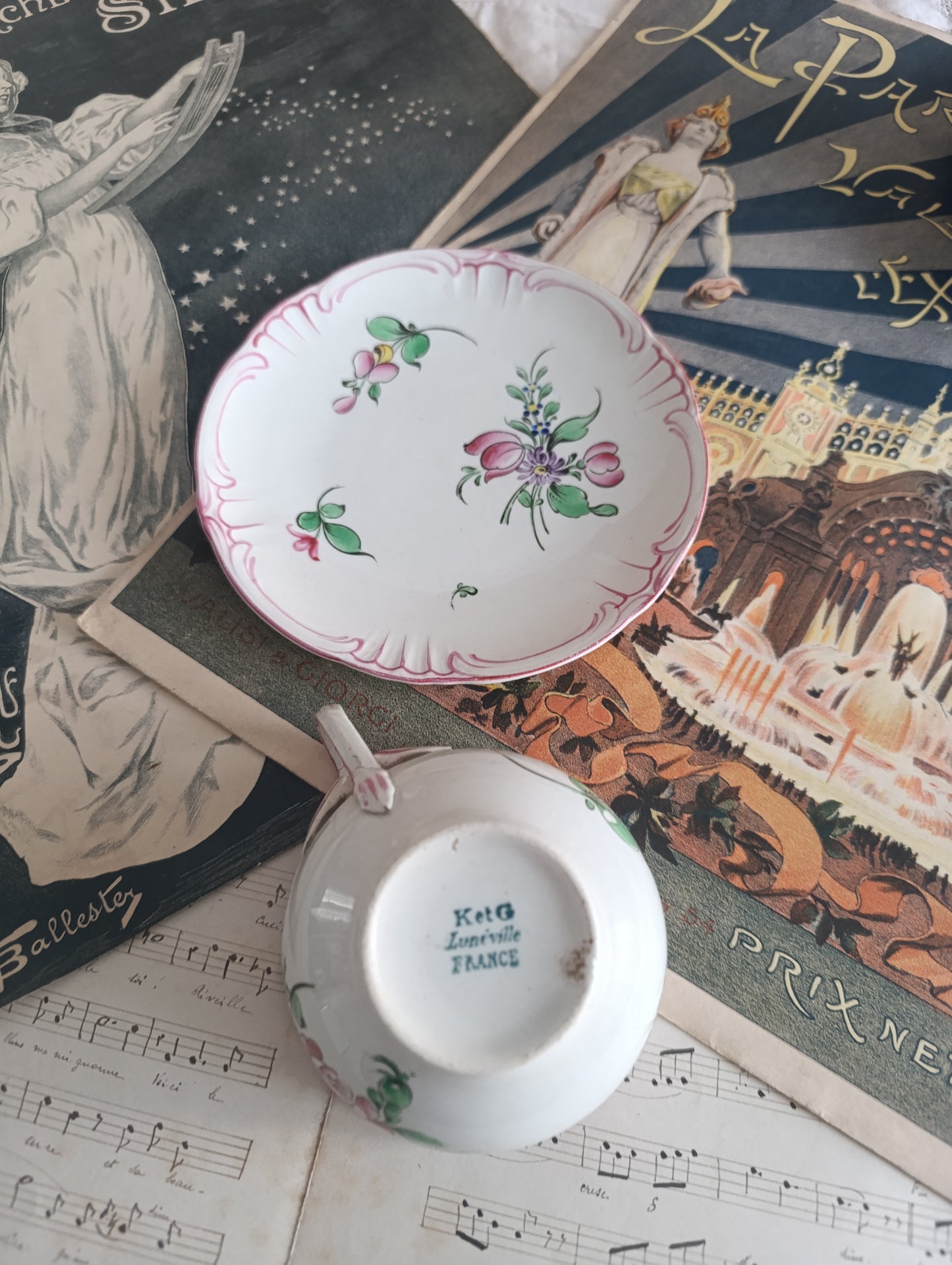 Tasse à café sous tasse KG Luneville