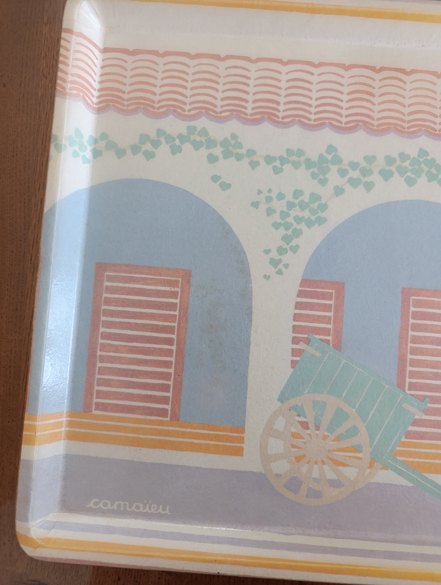 Plateau vintage Camaieu ana m vogel