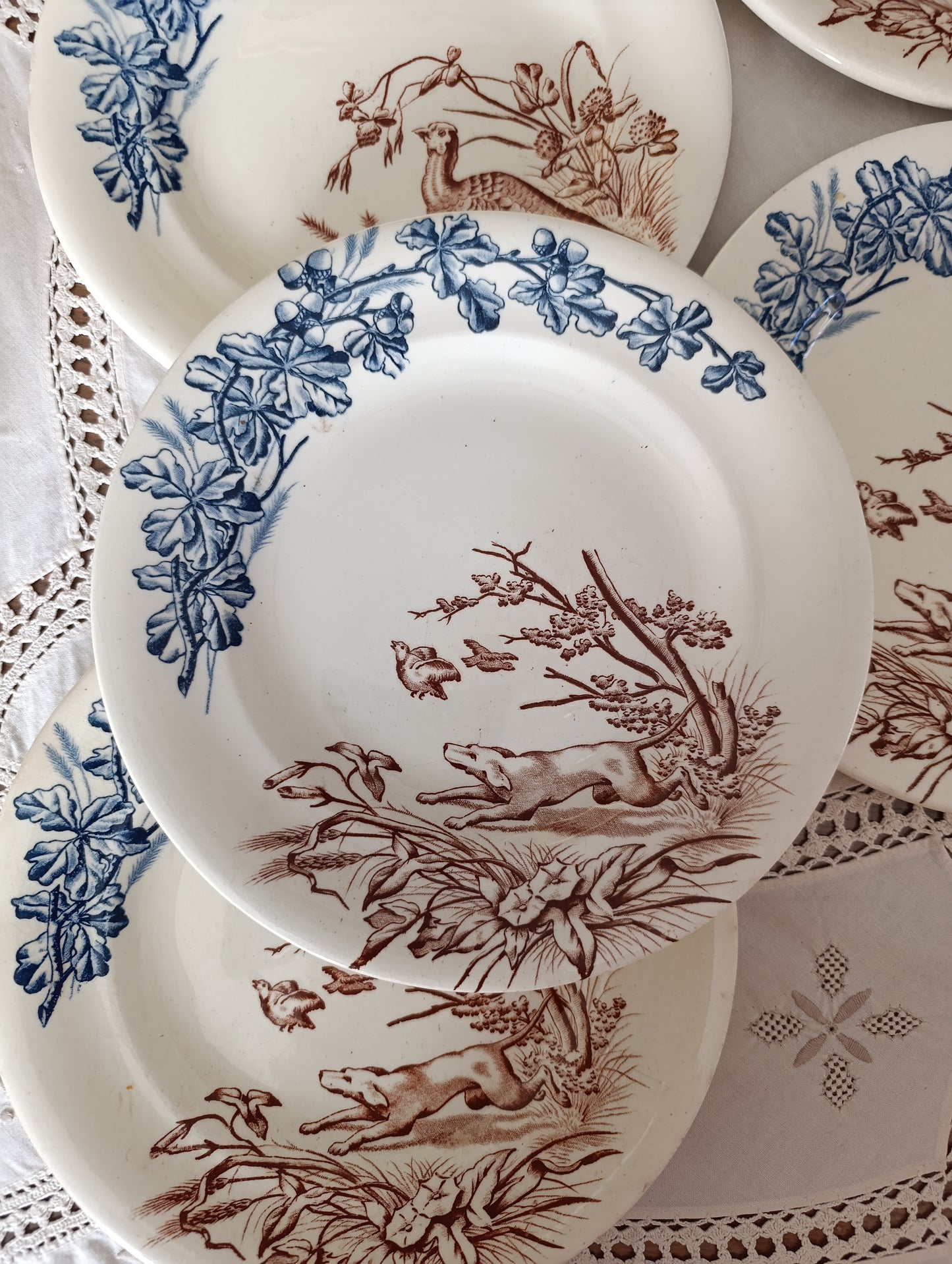 Assiette Chasse terre de fer Clairefontaine