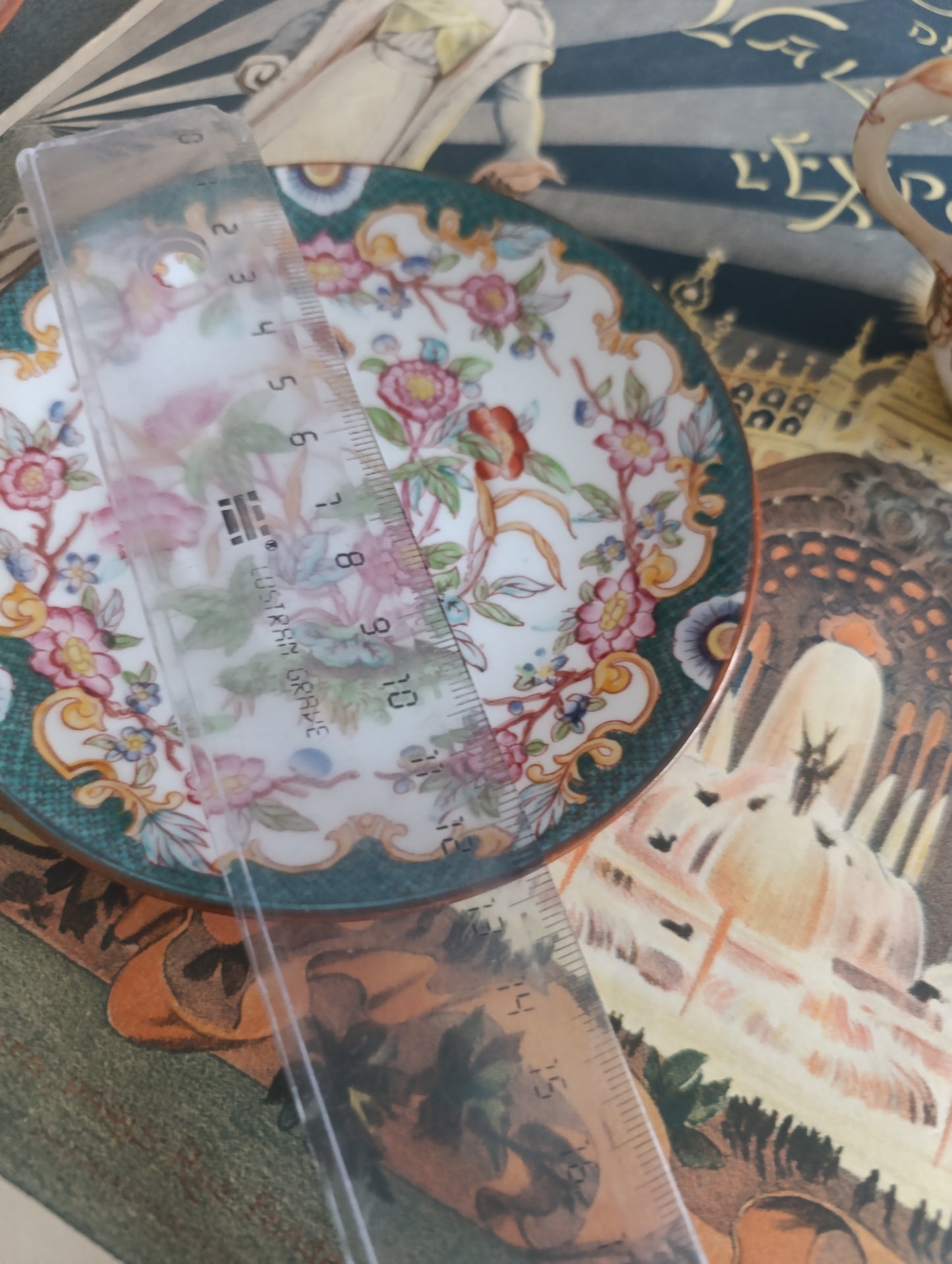 Tasse à café sous tasse Minton Sarreguemines