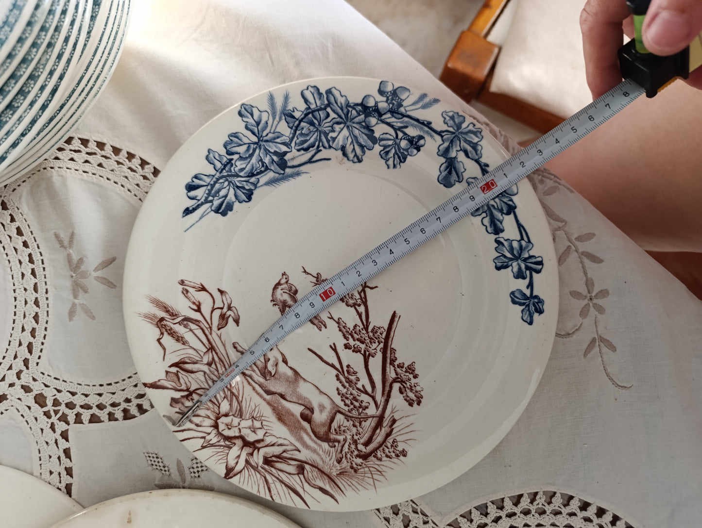 Assiette Chasse terre de fer Clairefontaine