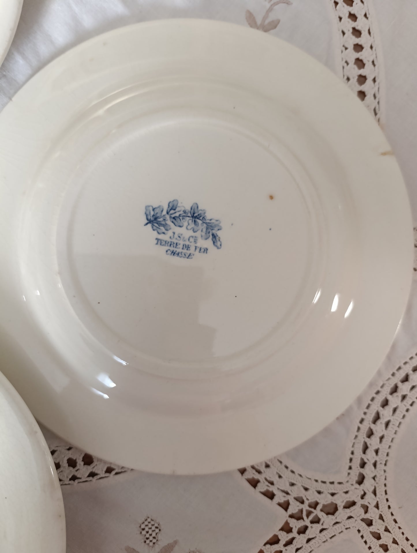 Assiette Chasse terre de fer Clairefontaine