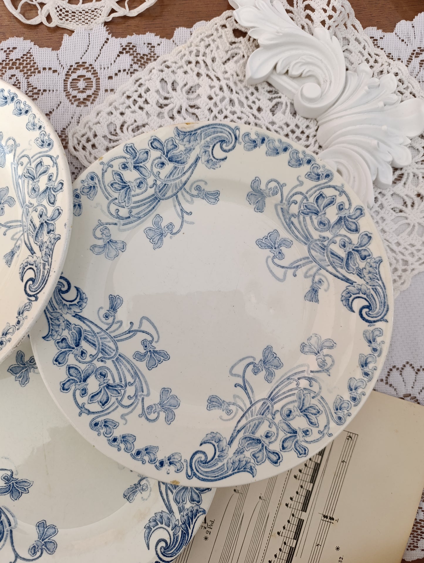3 assiettes Violettes Clairefontaine