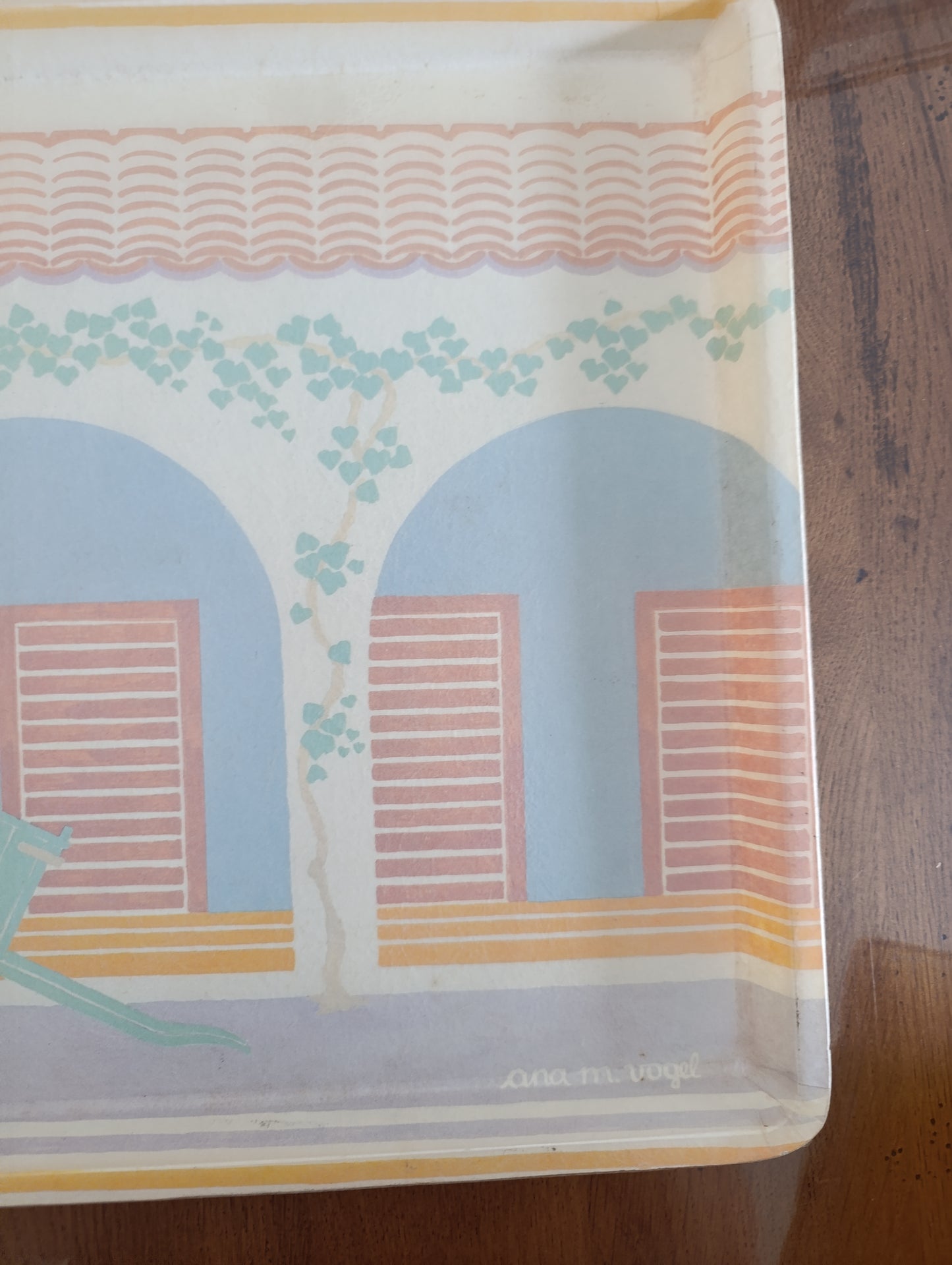 Plateau vintage Camaieu ana m vogel