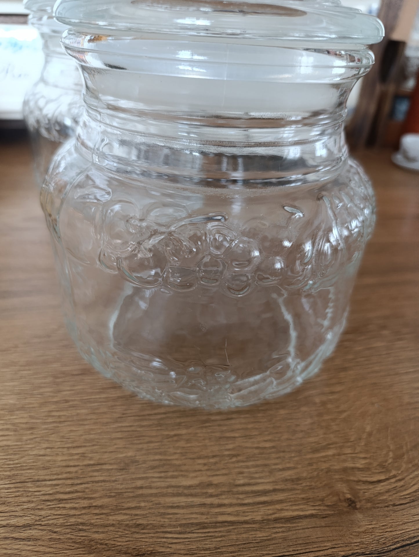 Pot verre vintage fruit italy