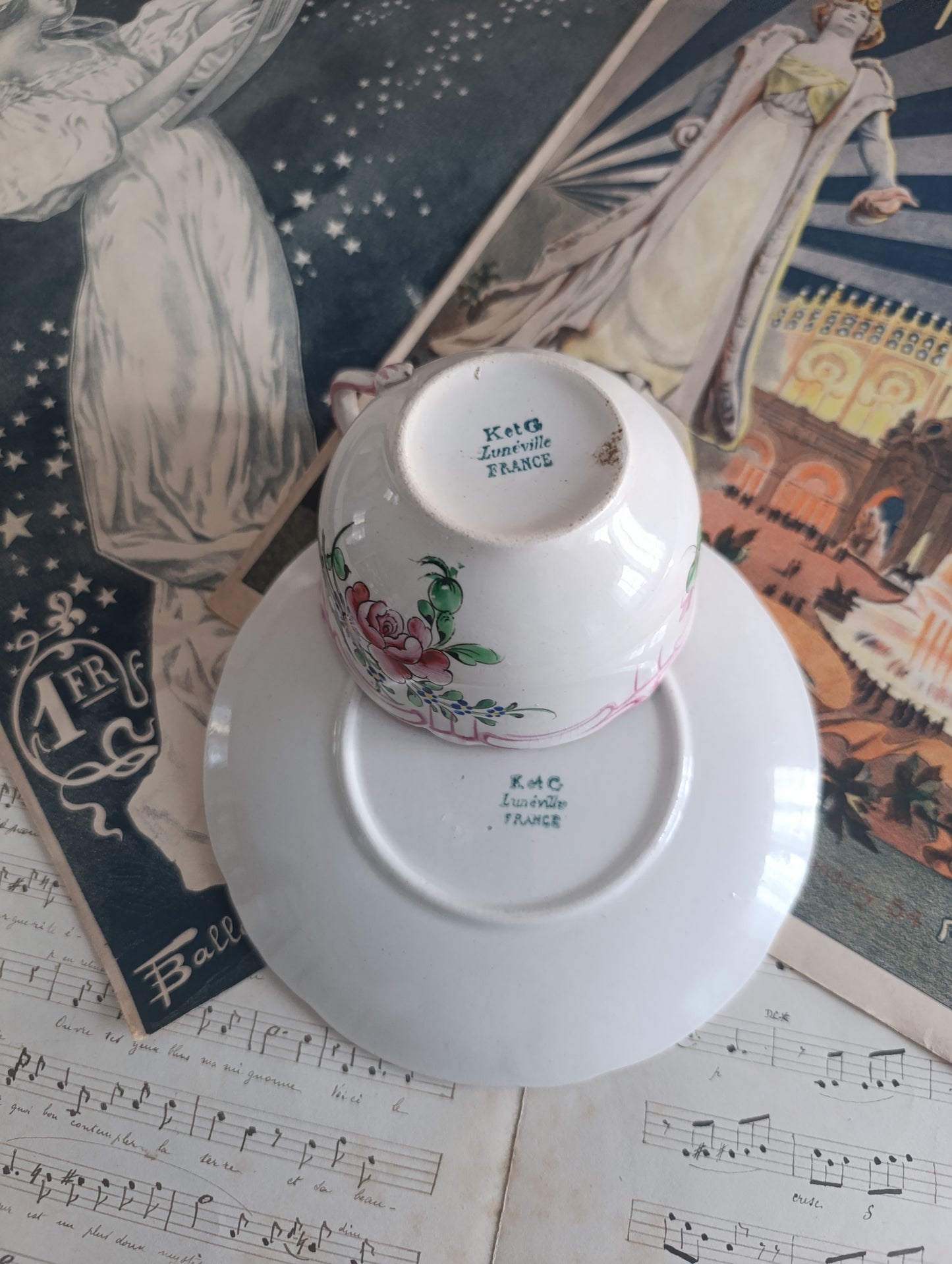 Tasse à café sous tasse KG Luneville