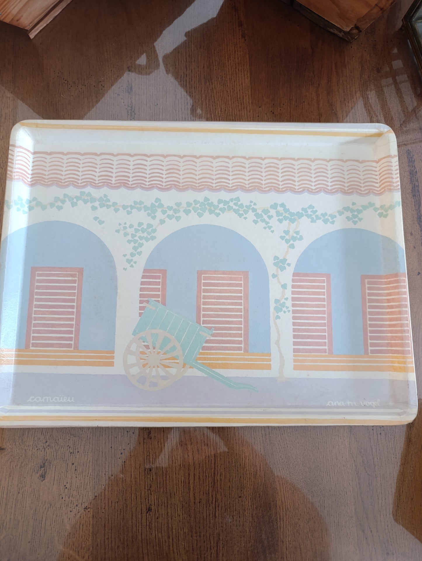 Plateau vintage Camaieu ana m vogel