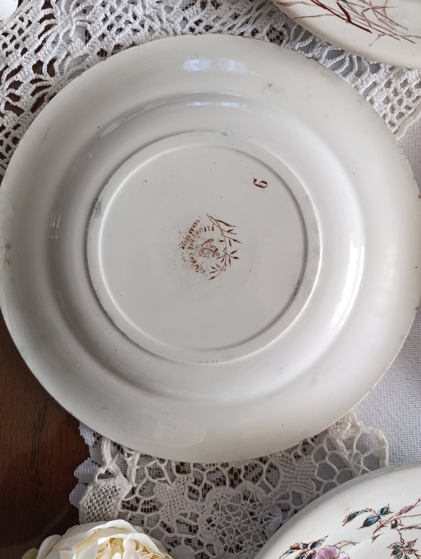 Assiette terre de fer Fleurs des champs SG Clairefontaine