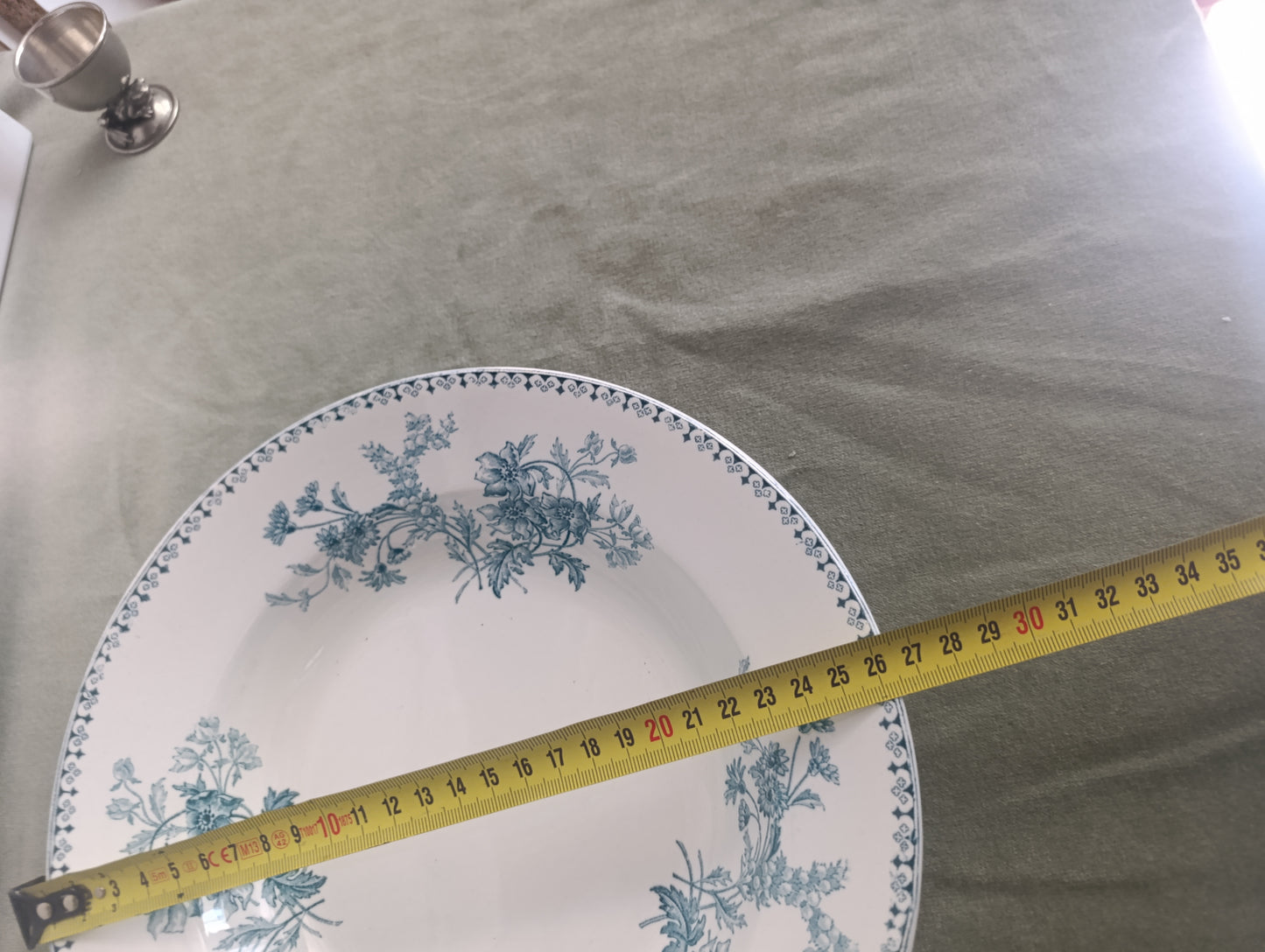 Grande assiette plat creux Sarreguemines Elvire