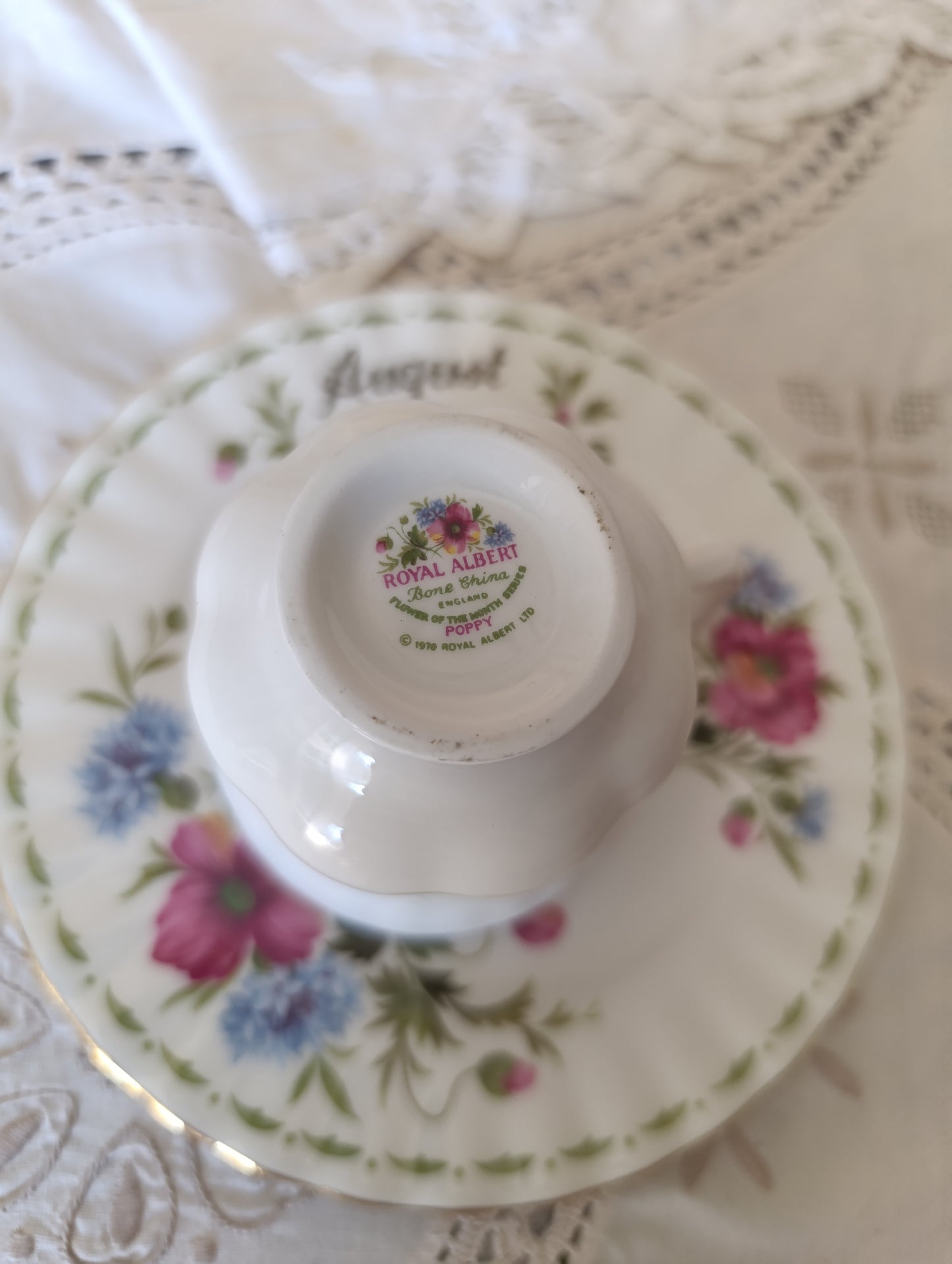 Tasse et assiette Royal Albert August