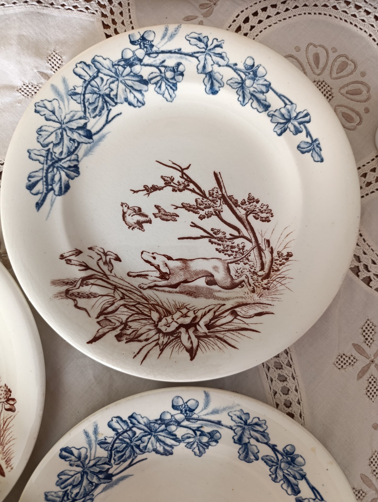 Assiette Chasse terre de fer Clairefontaine
