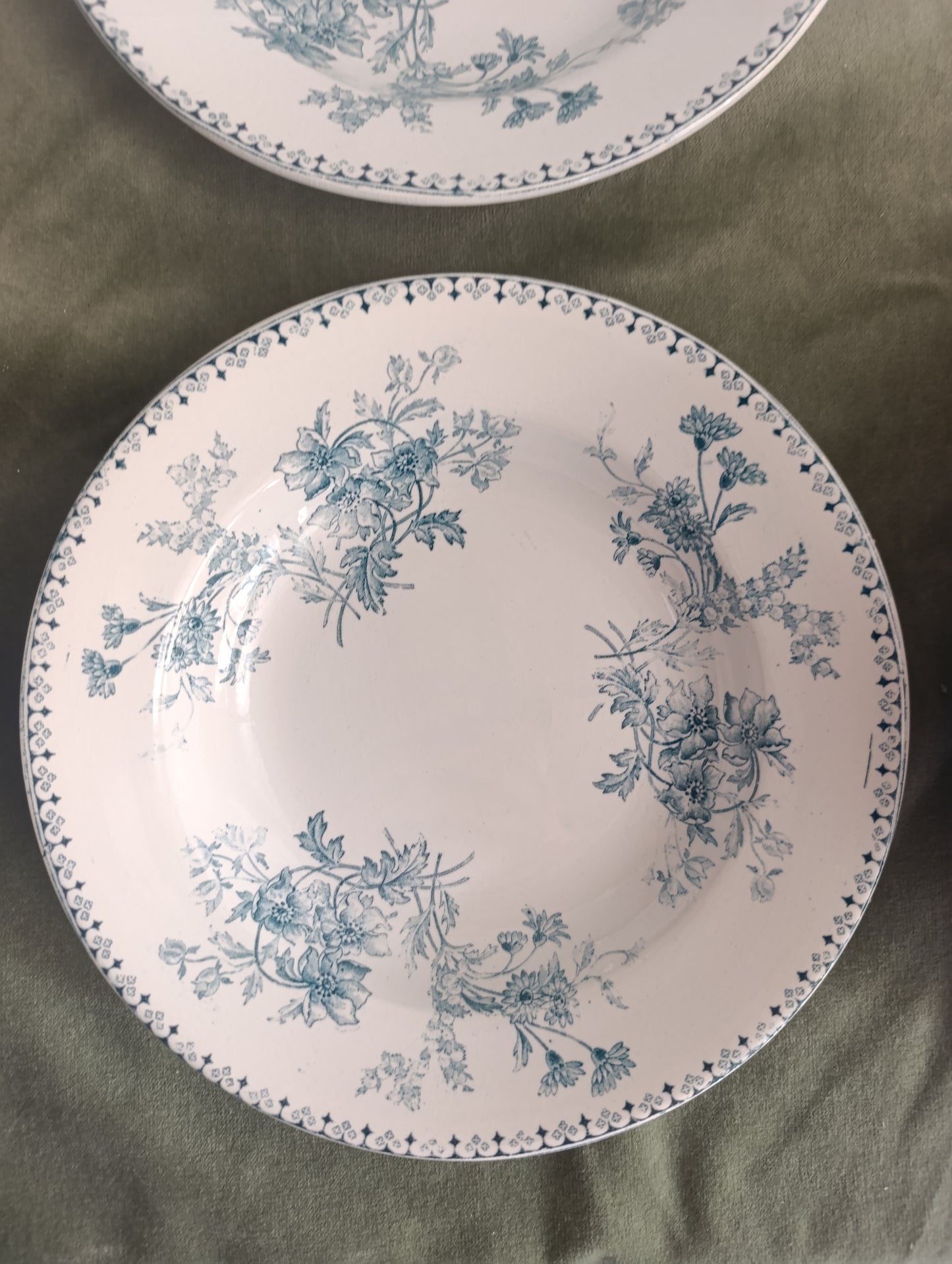Assiette à soupe Elvire Sarreguemines