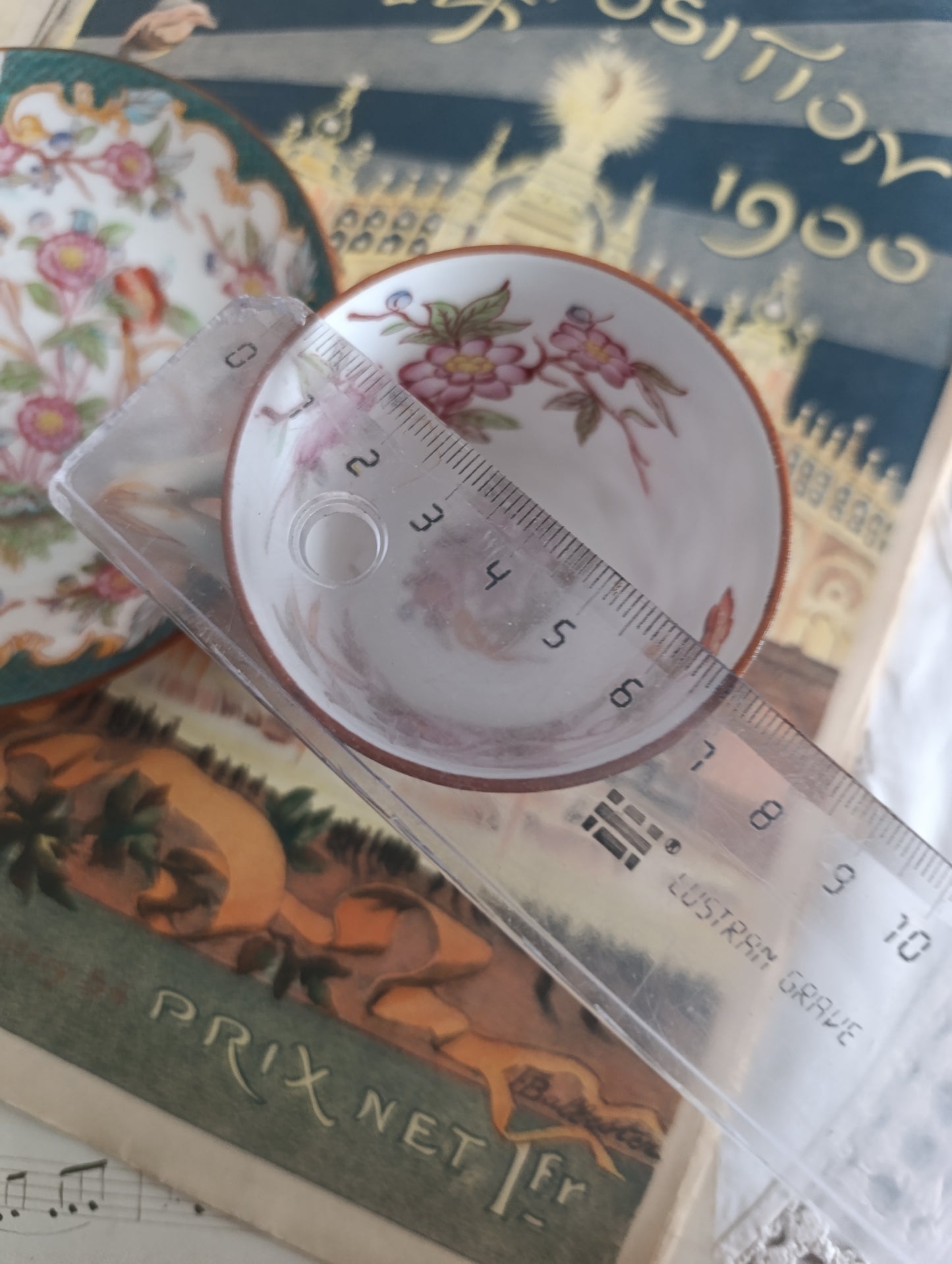 Tasse à café sous tasse Minton Sarreguemines