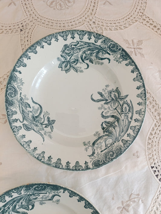 3 assiettes creuses  Iris Saint Amandinoise