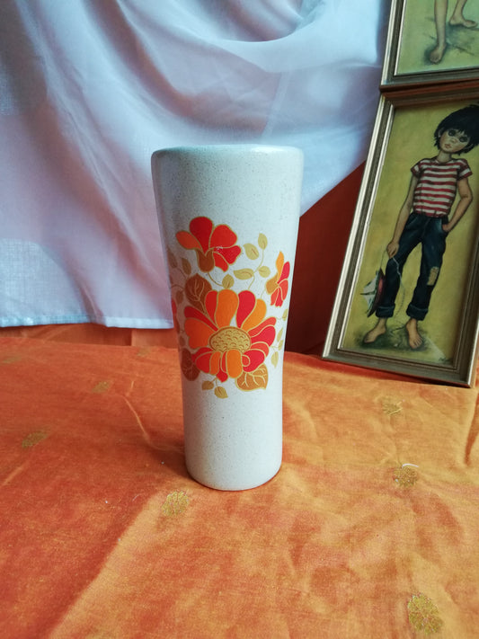 Orangefarbene Vintage-Vase von Saint Amand Bangkok