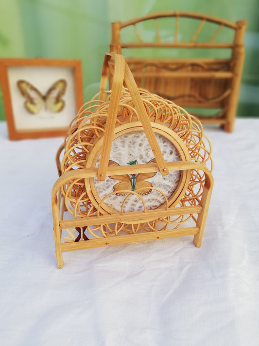 Sous verre Papillon vintage