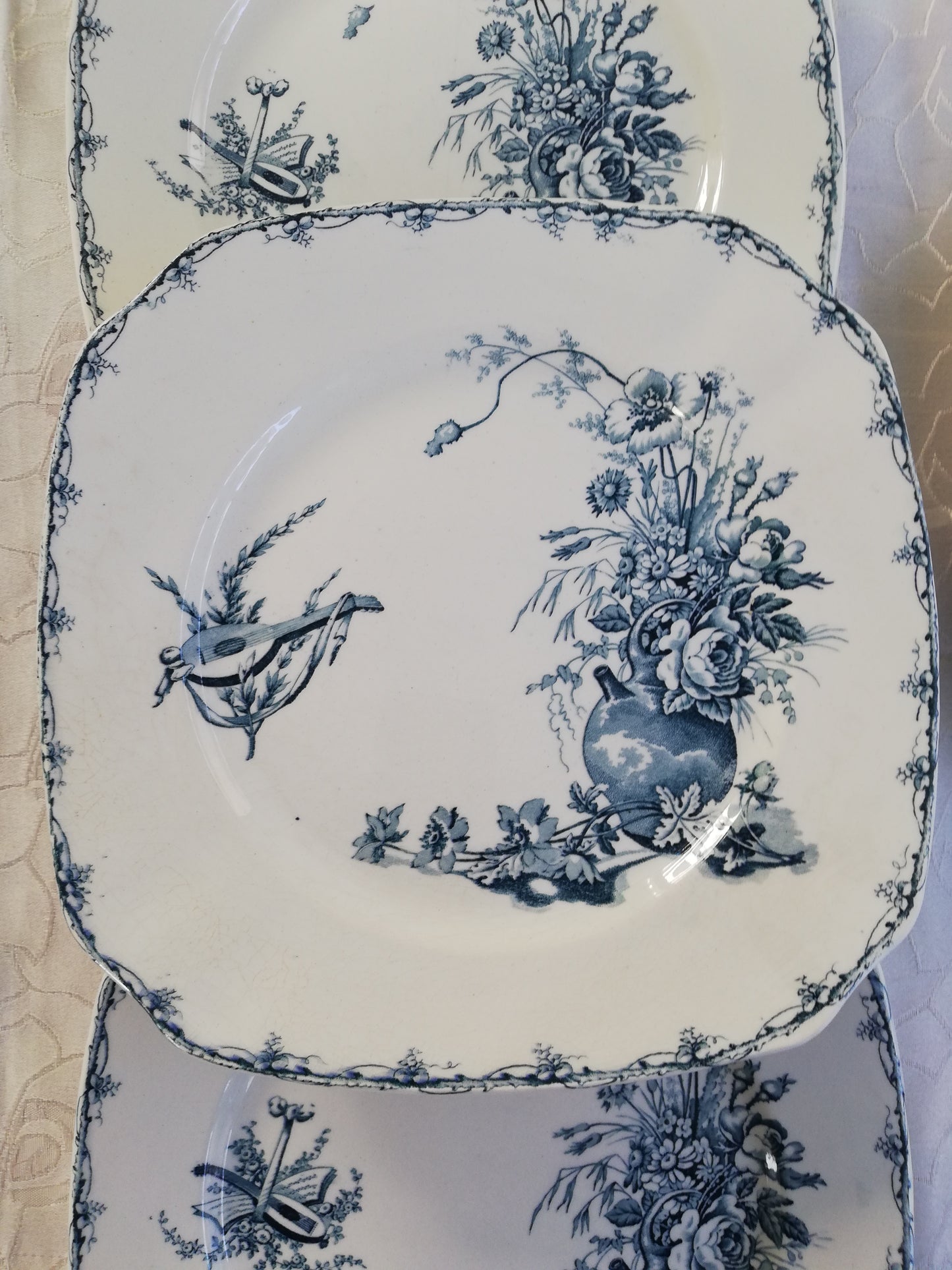 Assiette Terre de Fer KG Luneville Champêtre